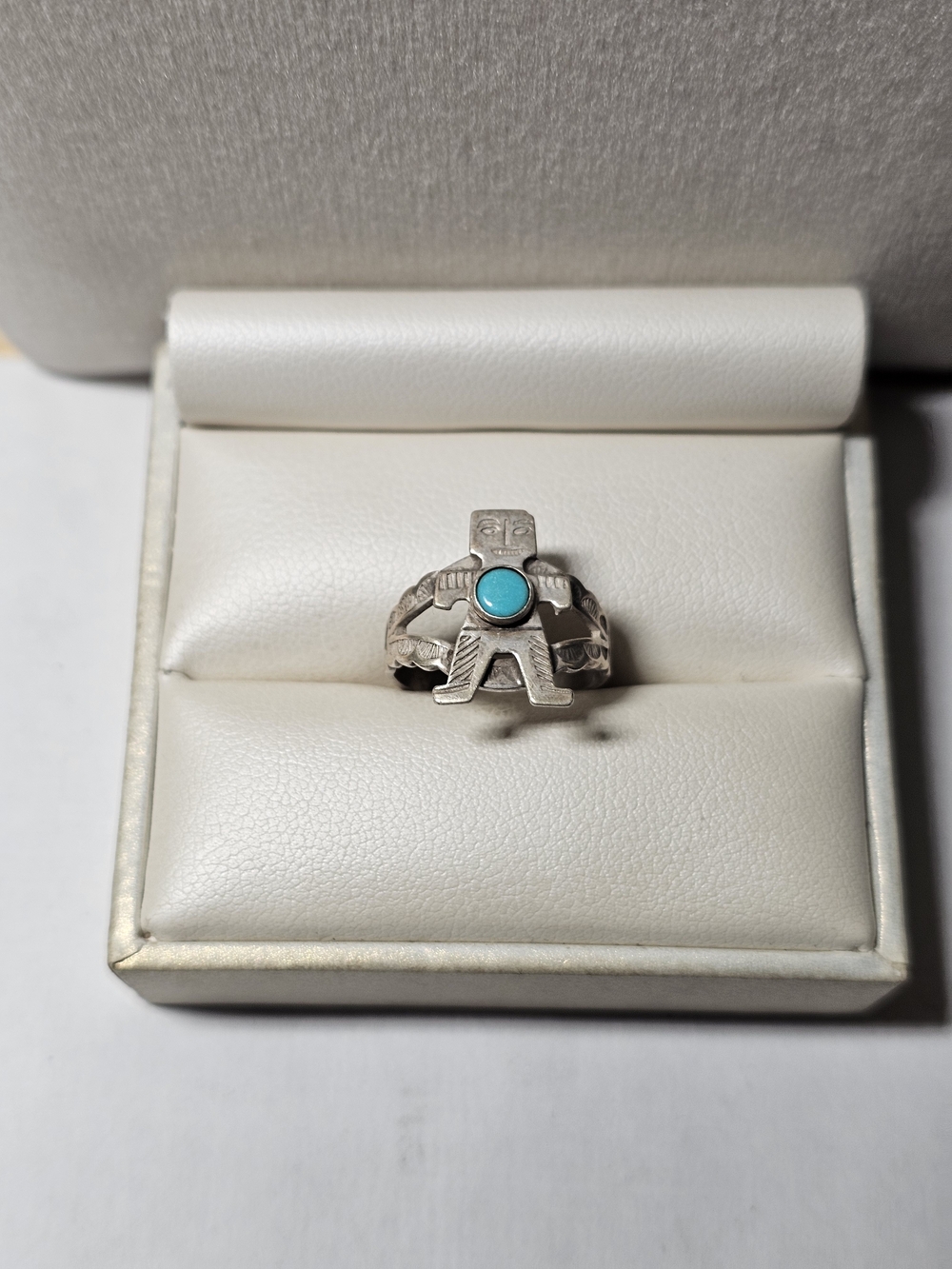 Native American Sterling Silver Thunderbird Ring - Size 5